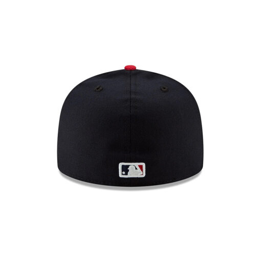 Atlanta Braves Home Team Fitted Cap in Black Red