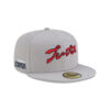 Atlanta Braves Japanese Script Fitted Cap in Gray