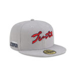 Atlanta Braves Japanese Script Fitted Cap in Gray