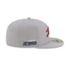 Atlanta Braves Japanese Script Fitted Cap in Gray