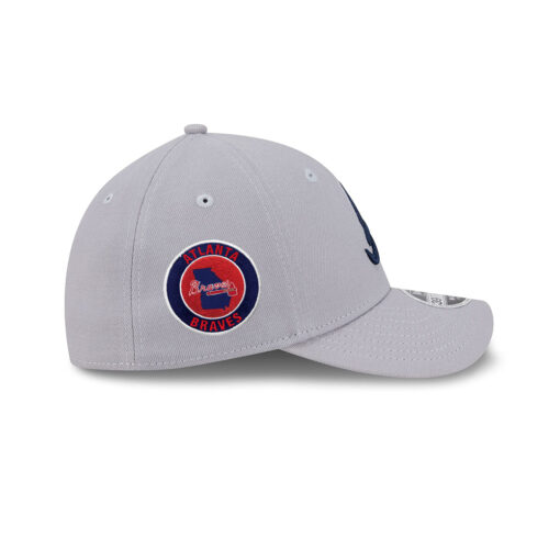 Atlanta Braves M-Crown Stretch-Snap in Gray
