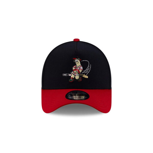 Atlanta Braves Mascot A-Frame Snapback in Navy
