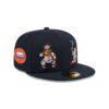 Atlanta Braves Mascot Duo Fitted Cap in Black