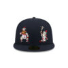 Atlanta Braves Mascot Duo Fitted Cap in Black