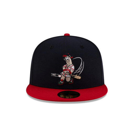 Atlanta Braves Mascot Fitted Cap in Navy