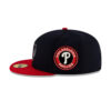 Atlanta Braves Mascot Fitted Cap in Navy
