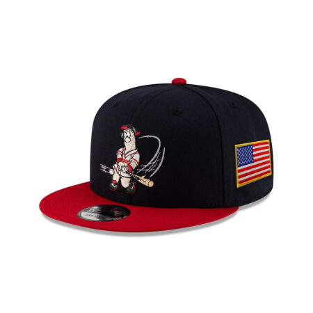 Atlanta Braves Mascot Snapback in Navy