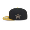 Atlanta Braves Metallic Logo Fitted Cap in Gold