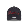 Atlanta Braves Metallic Logo M-Crown A-Frame Snapback in Black