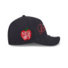 Atlanta Braves Metallic Logo M-Crown A-Frame Snapback in Black