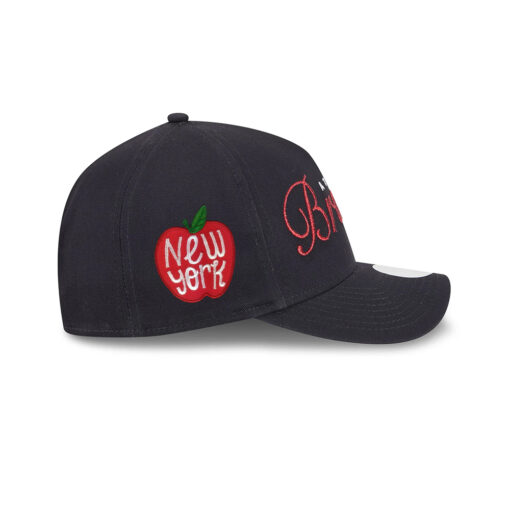Atlanta Braves Metallic Logo M-Crown A-Frame Snapback in Black