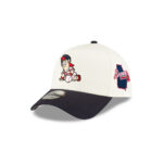 Atlanta Braves Mini Mascot A-Frame Snapback in White/Black