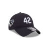 Atlanta Braves No. 42 Tribute Adjustable Cap in Black