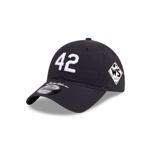 Atlanta Braves No. 42 Tribute Adjustable Cap in Black