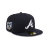 Atlanta Braves No. 42 Tribute Fitted Cap in Black