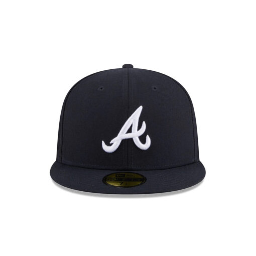 Atlanta Braves No. 42 Tribute Fitted Cap in Black