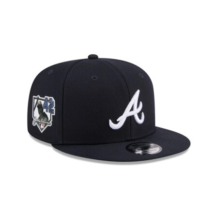 Atlanta Braves No. 42 Tribute Snapback in Black