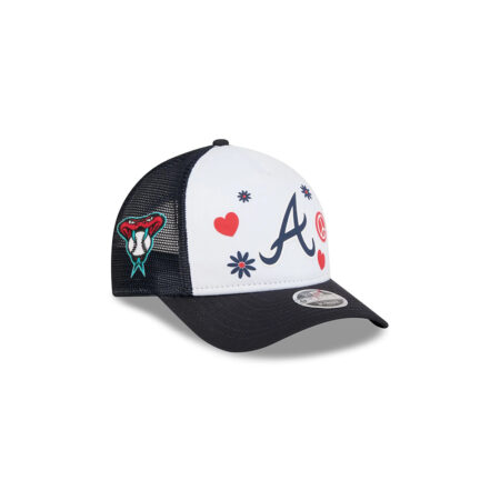 Atlanta Braves Play Mark M-Crown Snapback in White