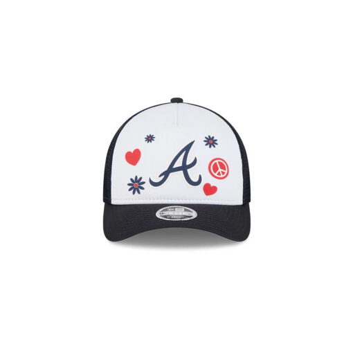 Atlanta Braves Play Mark M-Crown Snapback in White