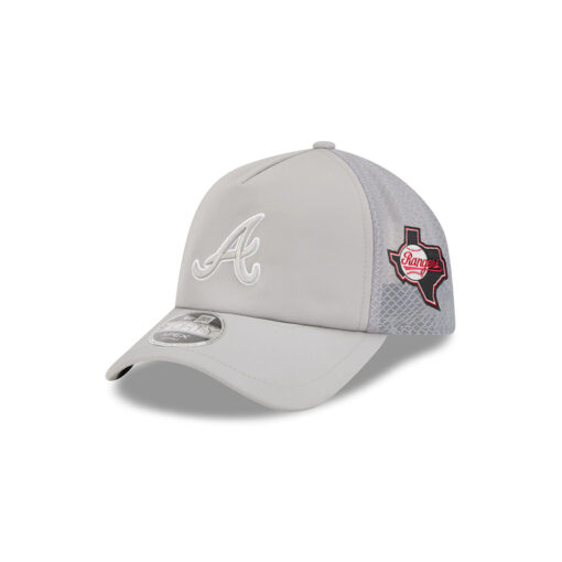 Atlanta Braves Practice Mesh Snapback in Gray