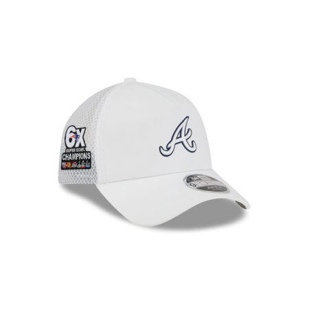 Atlanta Braves Practice Mesh Snapback in White