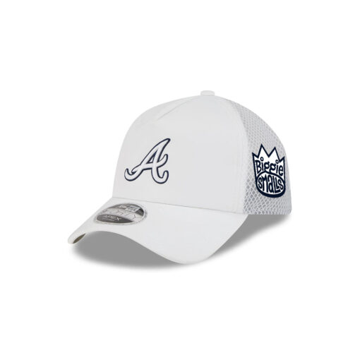 Atlanta Braves Practice Mesh Snapback in White