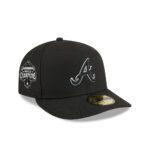 Atlanta Braves Pre-Curve Fitted Cap in Black