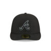 Atlanta Braves Pre-Curve Fitted Cap in Black
