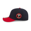 Atlanta Braves Pre-Curve Fitted Cap in Black/Red