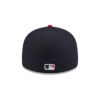 Atlanta Braves Pre-Curve Fitted Cap in Black/Red