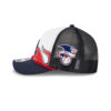 Atlanta Braves Racing Stripe M-Crown Trucker Cap in White