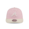 Atlanta Braves Retro Crown Snapback in Light Pink