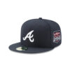 Atlanta Braves Road Team Fitted Cap in Black