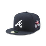 Atlanta Braves Road Team Fitted Cap in Black