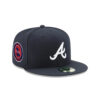 Atlanta Braves Road Team Fitted Cap in Black