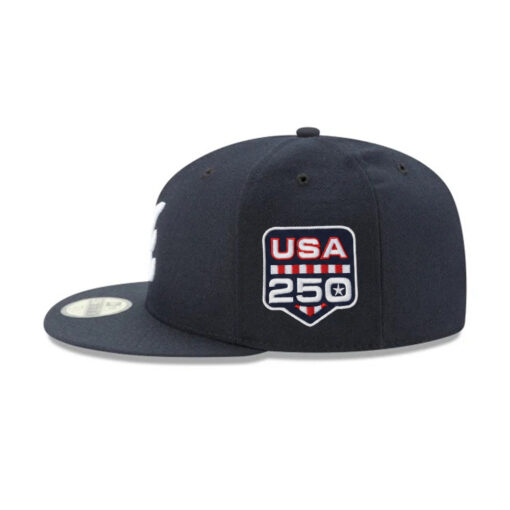 Atlanta Braves Road Team Fitted Cap in Black