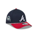 Atlanta Braves Rope M-Crown Stretch-Snap in Black Red