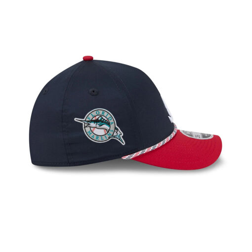 Atlanta Braves Rope M-Crown Stretch-Snap in Black Red