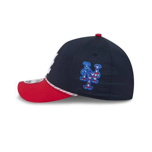 Atlanta Braves Rope M-Crown Stretch-Snap in Black Red