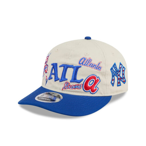 Atlanta Braves Scattered Patch Snapback in White