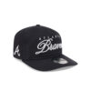 Atlanta Braves Script Adjustable Cap in Black