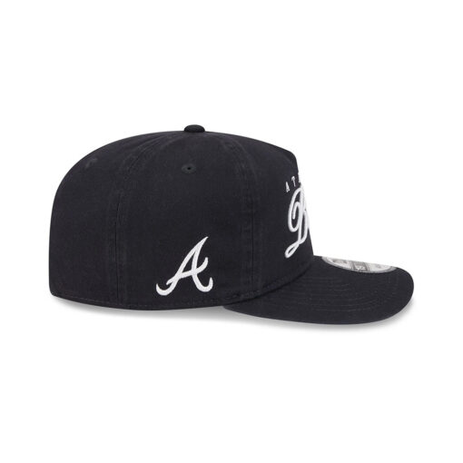 Atlanta Braves Script Adjustable Cap in Black