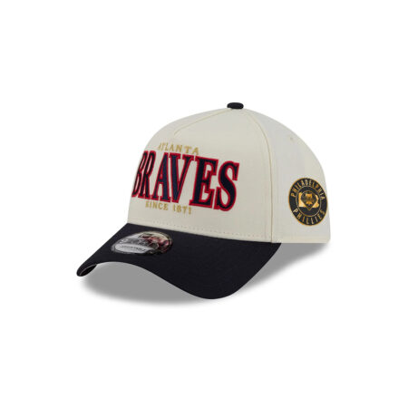 Atlanta Braves Season Opener A-Frame Snapback in Chrome White