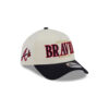 Atlanta Braves Season Opener A-Frame Snapback in Chrome White