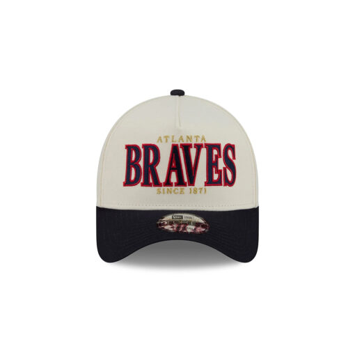 Atlanta Braves Season Opener A-Frame Snapback in Chrome White