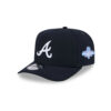 Atlanta Braves Side Patch A-Frame Snapback in Black