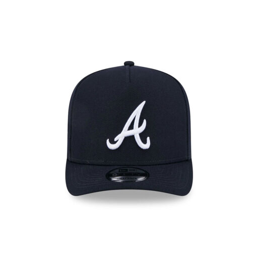 Atlanta Braves Side Patch A-Frame Snapback in Black