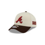 Atlanta Braves Skyline Script A-Frame Snapback in White