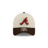 Atlanta Braves Skyline Script A-Frame Snapback in White