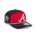 Atlanta Braves Split-Panel Stretch-Snap in Black
